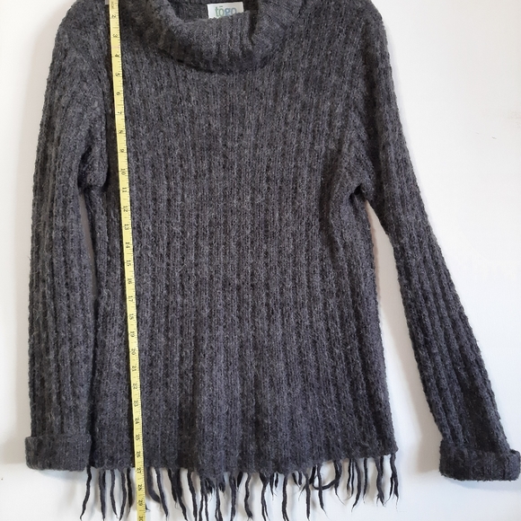 Women's Grey Mohair Sweater L TOGO - Picture 1 of 4